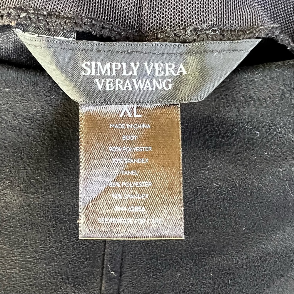 Simplyโ Vera Vera Wang Black Stretch Dress Pants Leggings XL USED** - Picture 14 of 16